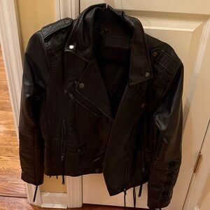 Blank NYC Black Leather Moto Jacket